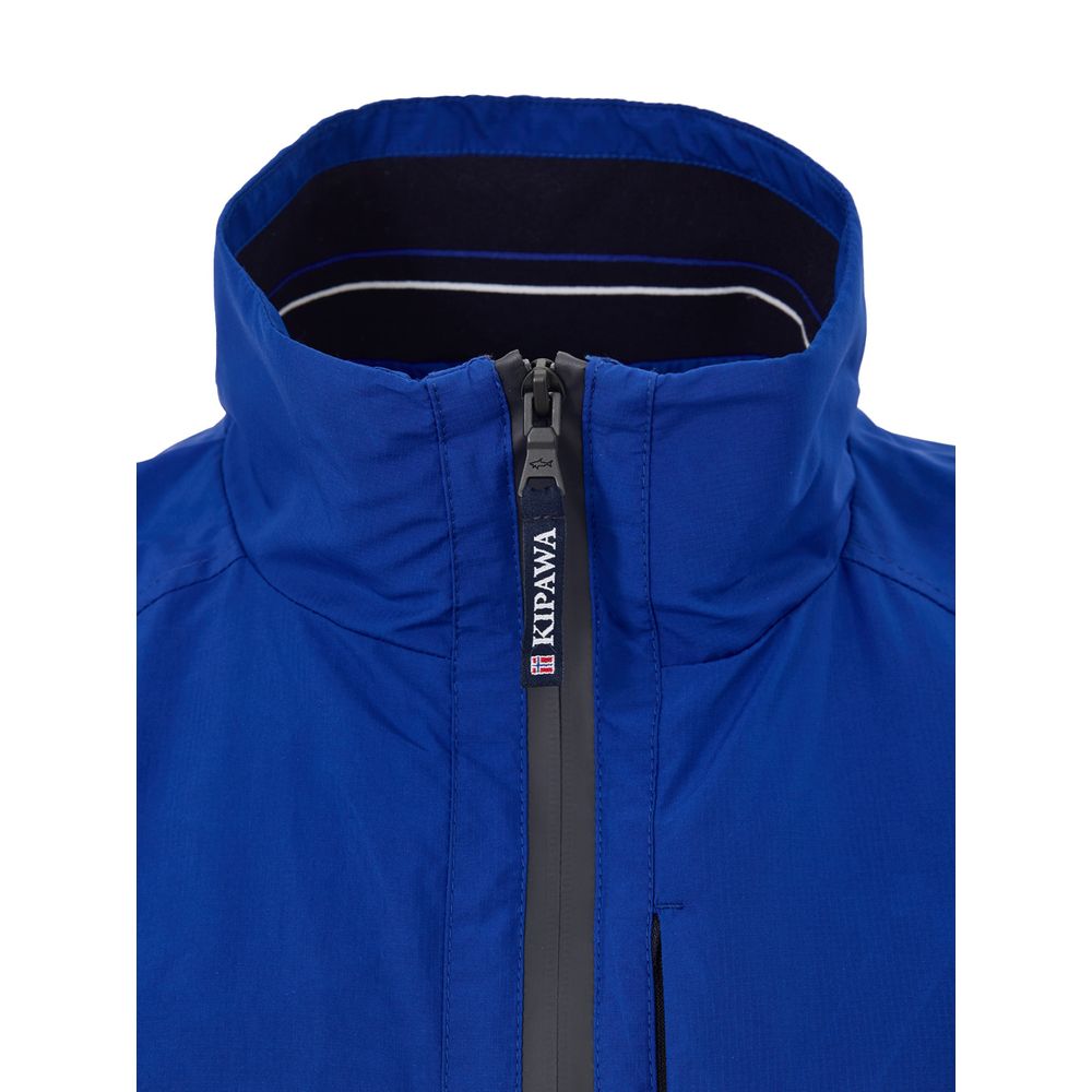 Paul & Shark Blue Polyester Sleveless Jacket | Regal Royce