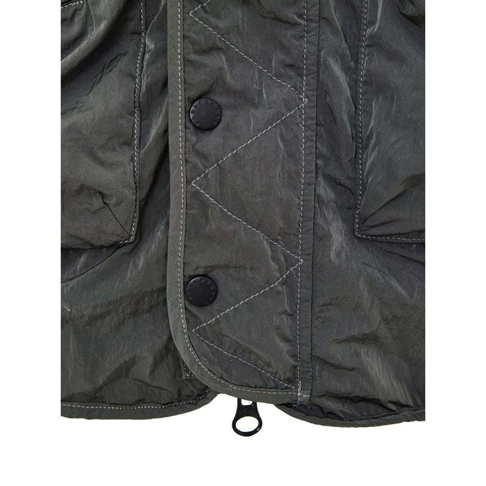 Paul & Shark Gray Polyester Sleveless Jacket | Regal Royce