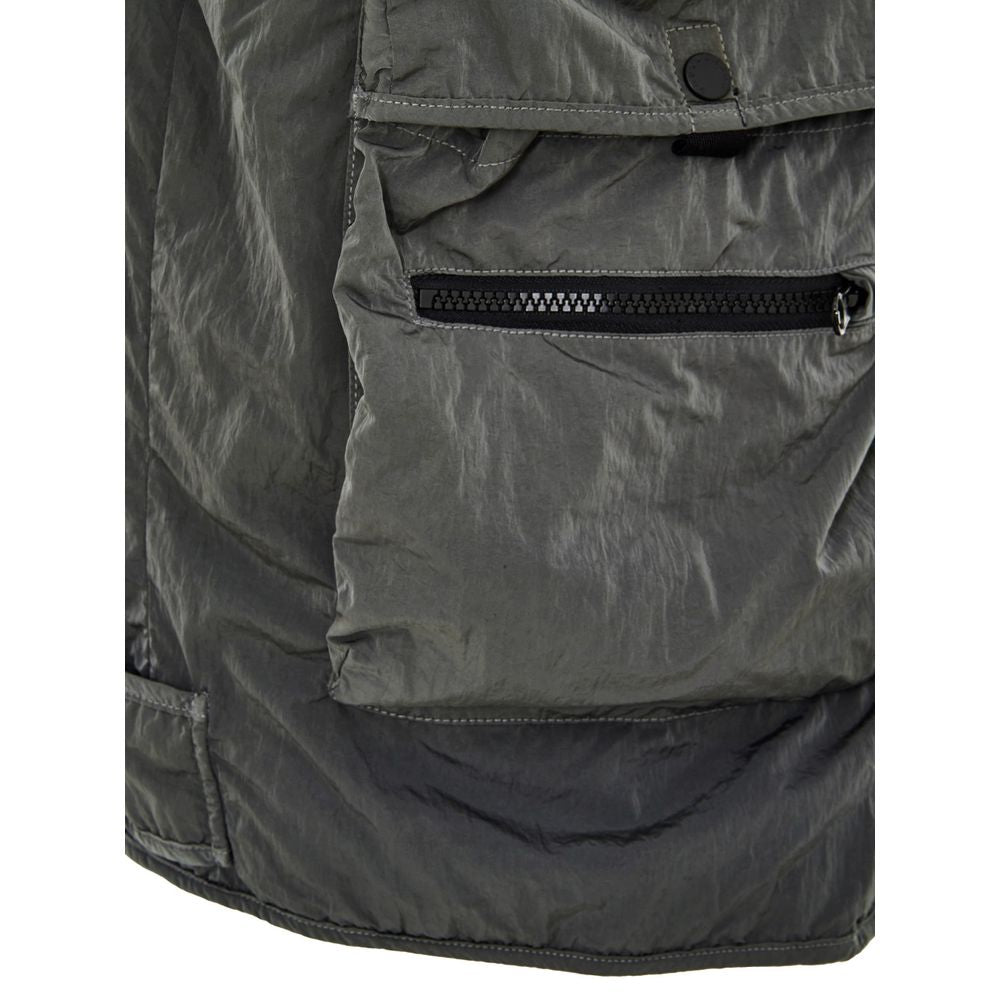 Paul & Shark Gray Polyester Sleveless Jacket | Regal Royce