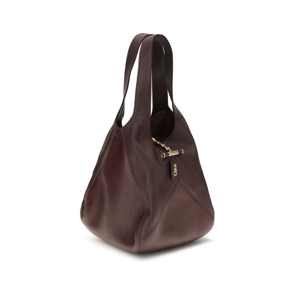 Chloé Brown Calf Leather Bos Taurus Shoulder Bag