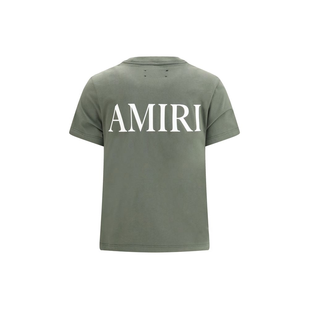 Amiri Green Cotton T-Shirt