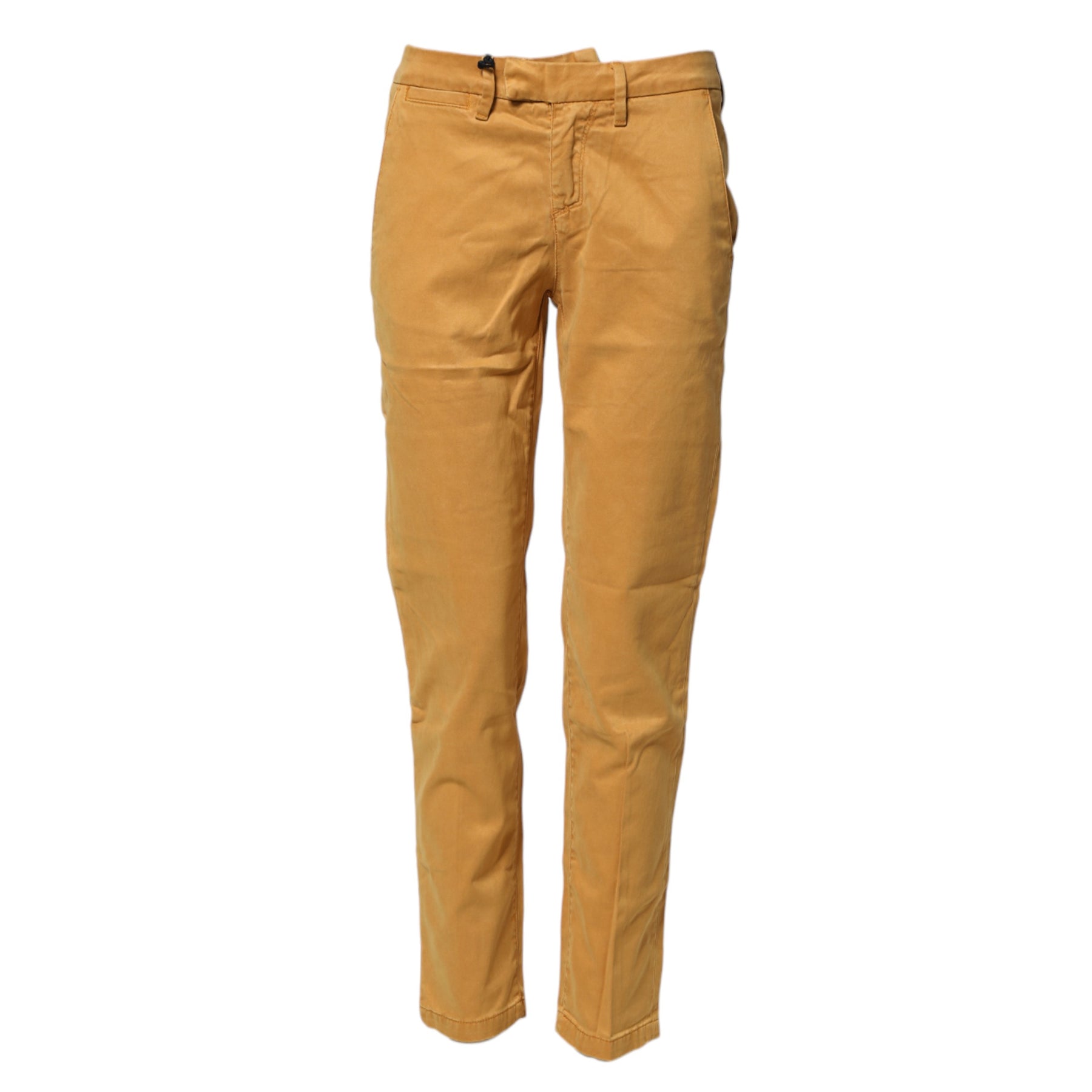 Haikure Beige Tapered Mid Waist Chino Casual Trouser Pants | Regal Royce