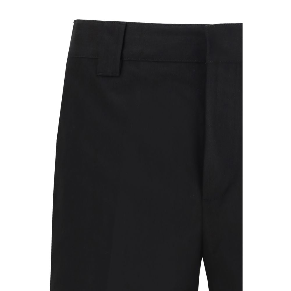 Golden Goose Black Cotton Chino Pants | Regal Royce