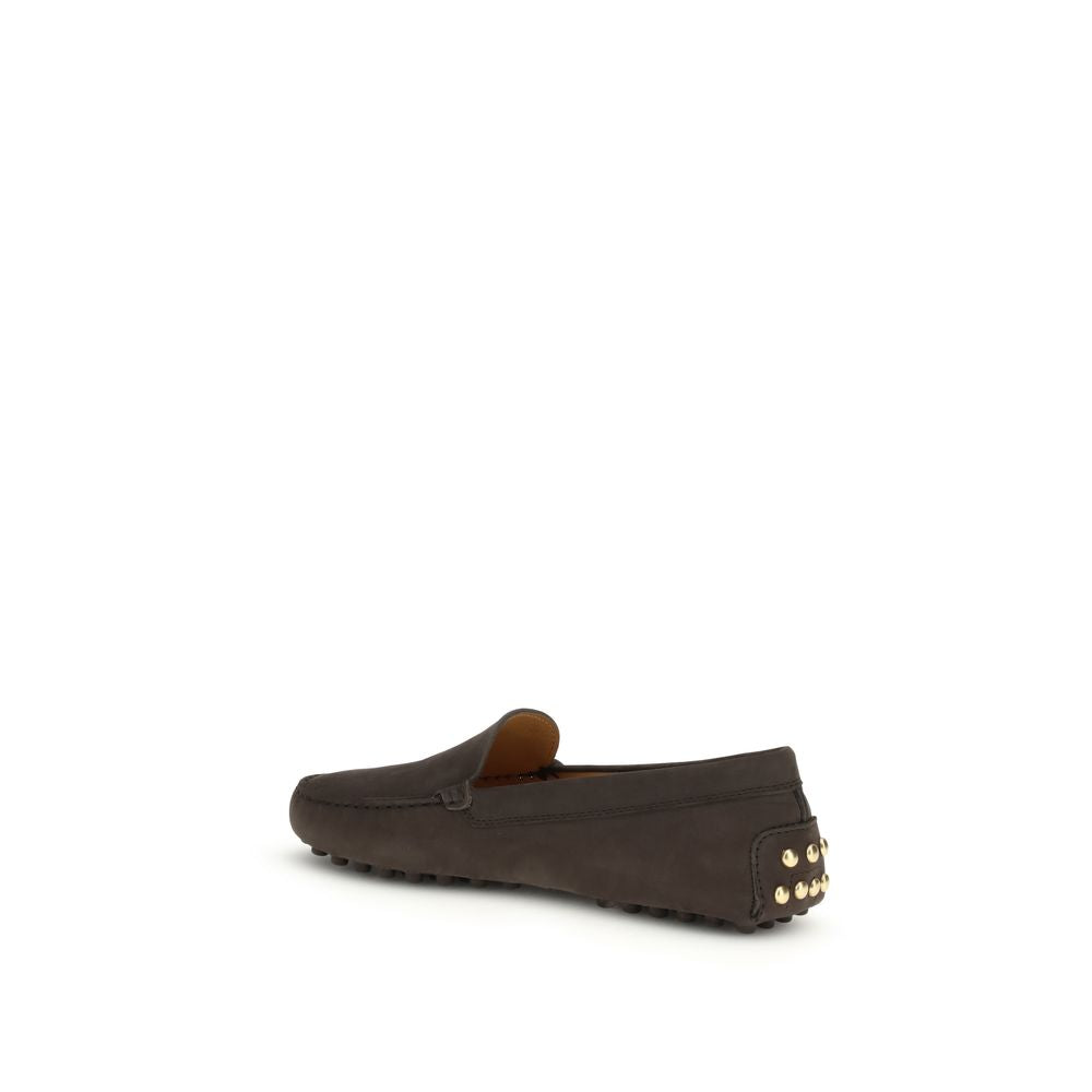 Tod's Brown Calf Leather Bos Taurus Slip-On Loafers | Regal Royce