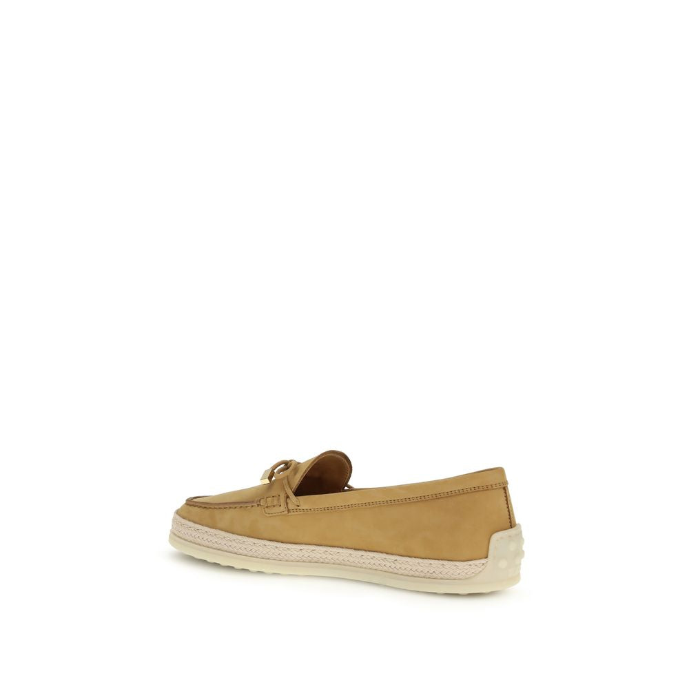 Tod's Beige Rubber Platform Loafers | Regal Royce