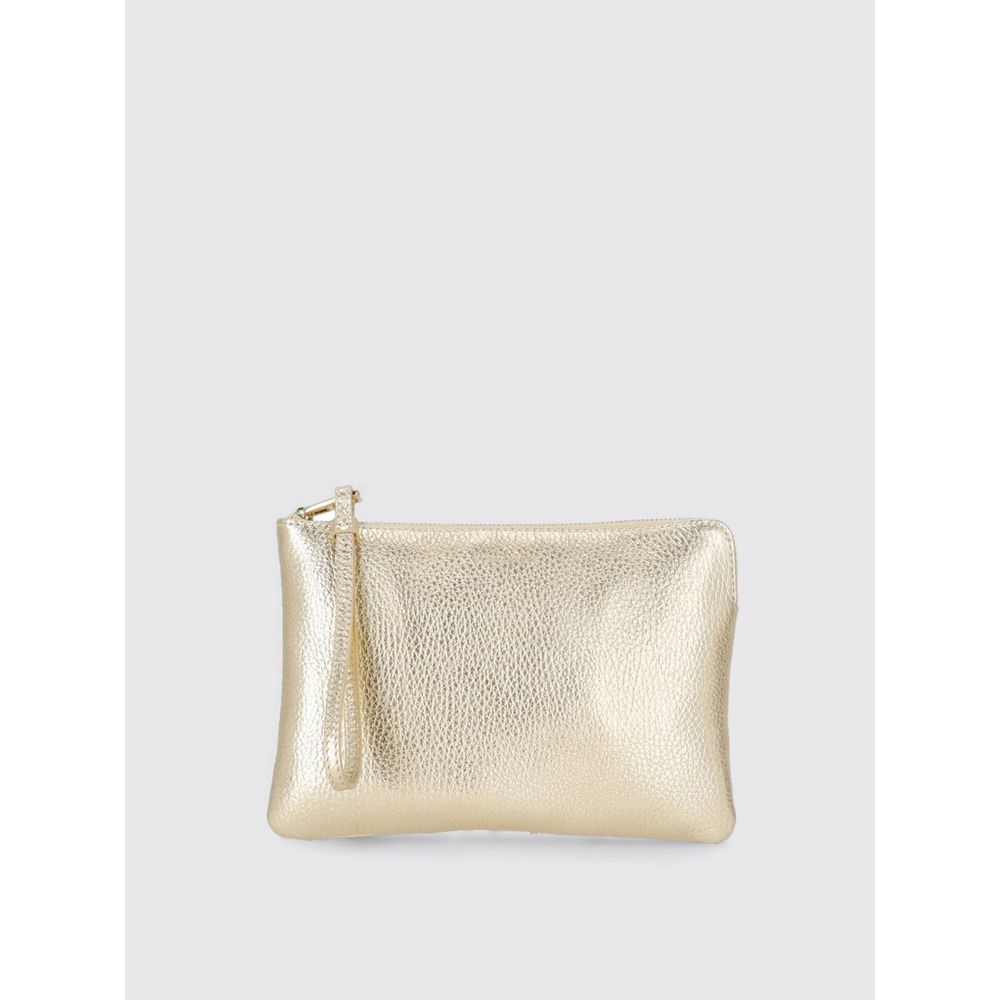 Coccinelle Gold Leather Clutch Bag | Regal Royce