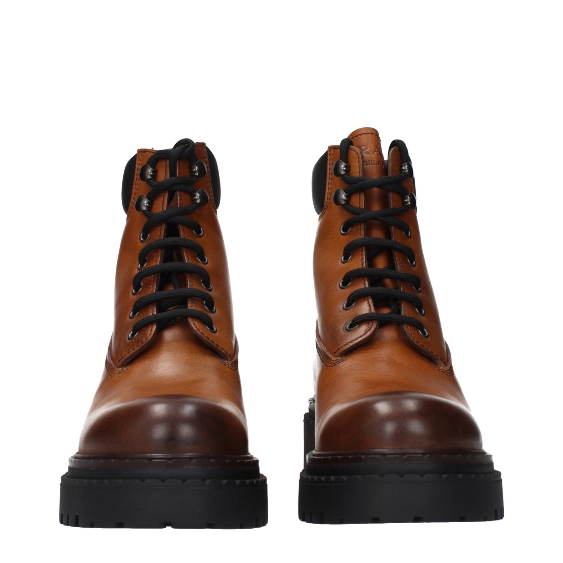 Prada Brown Leather Ankle Boots | Regal Royce