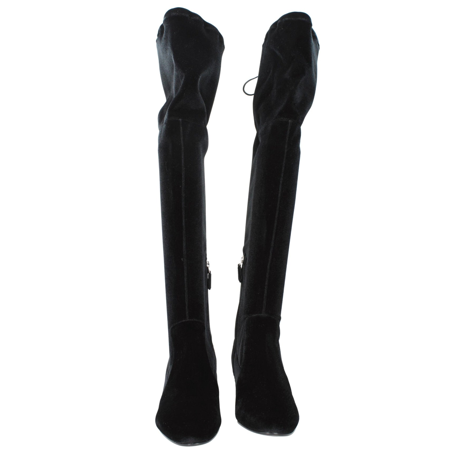 Prada Black Velvet Over The Knee | Regal Royce