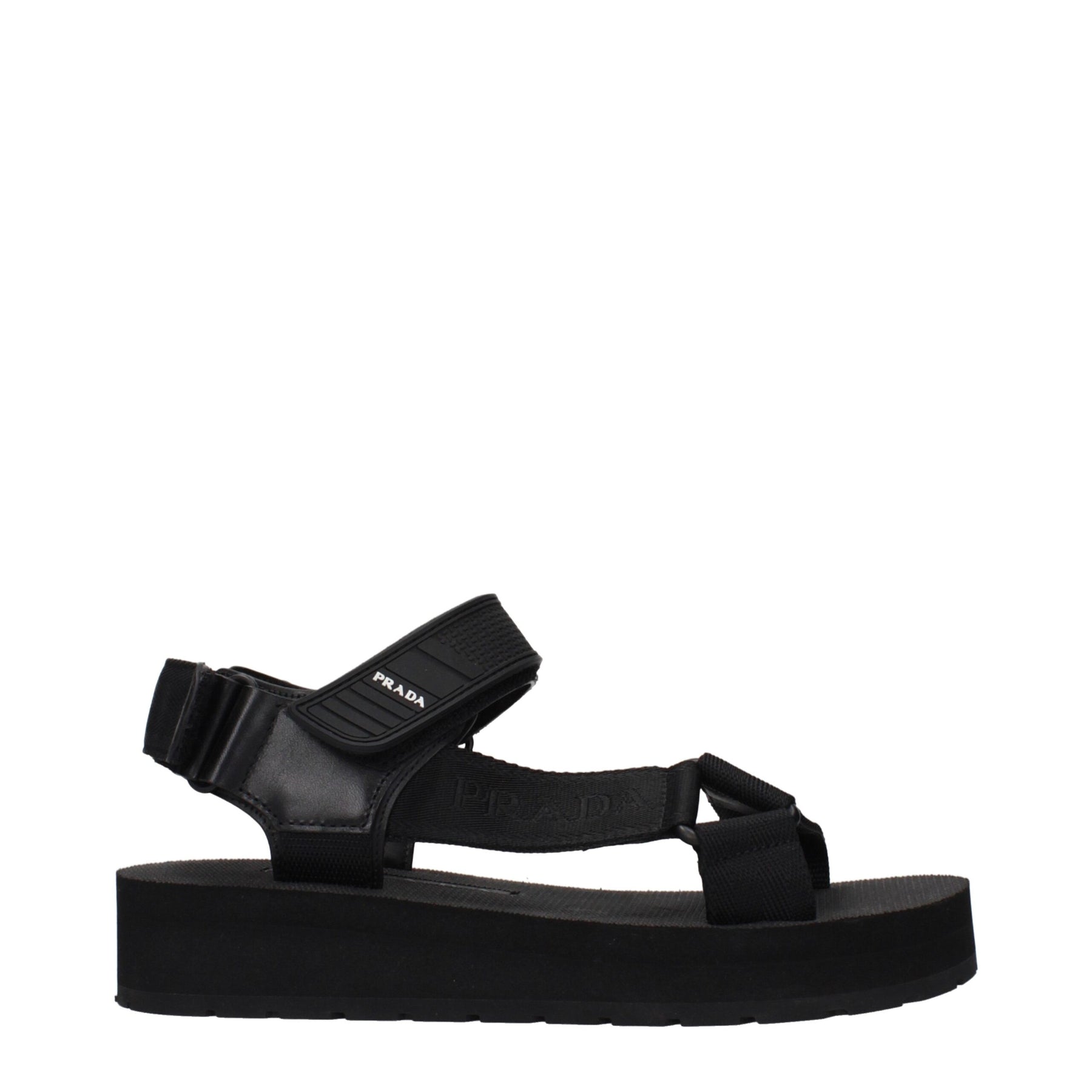 Prada Black Fabric Sandals | Regal Royce