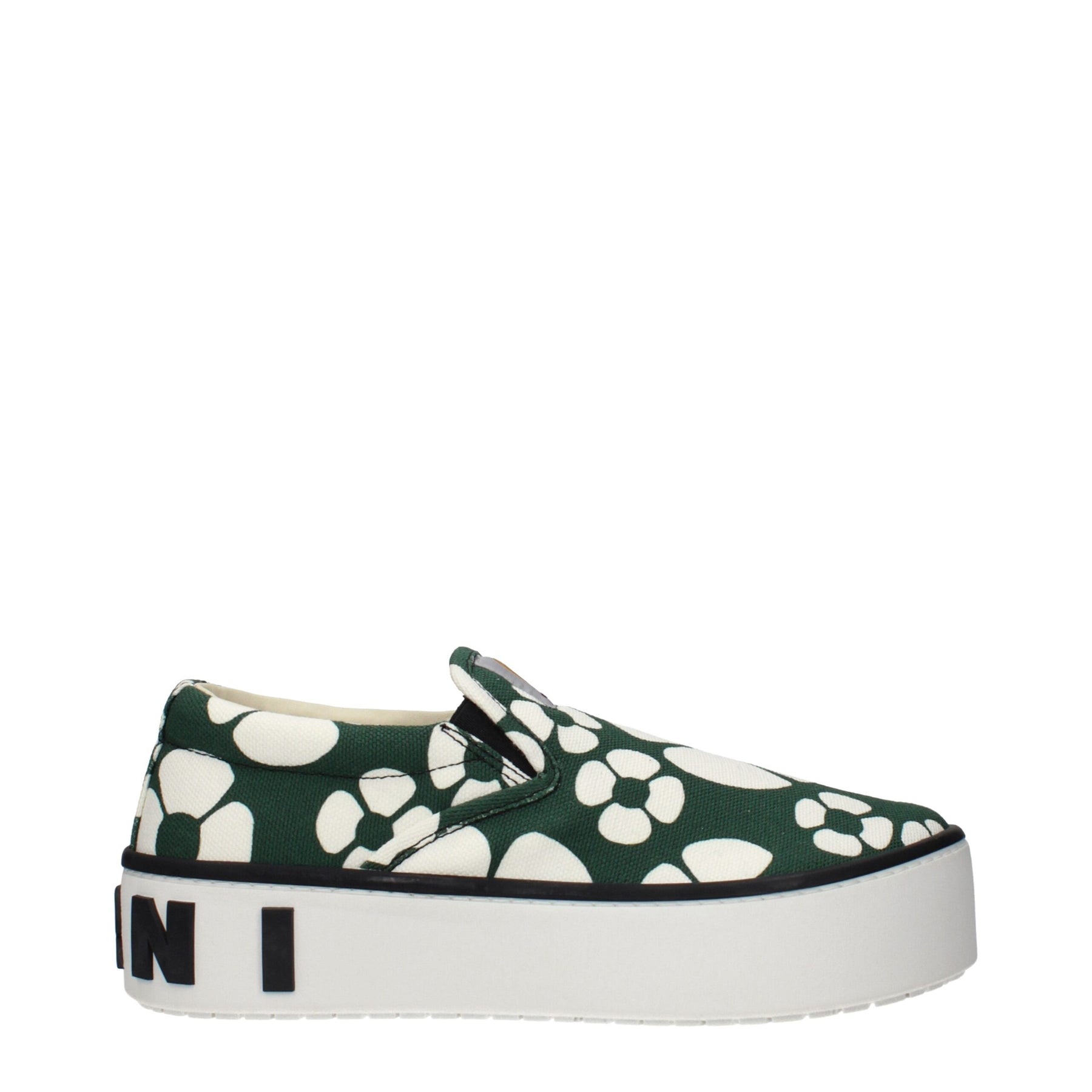 Marni Green Fabric Slip-On Loafers | Regal Royce