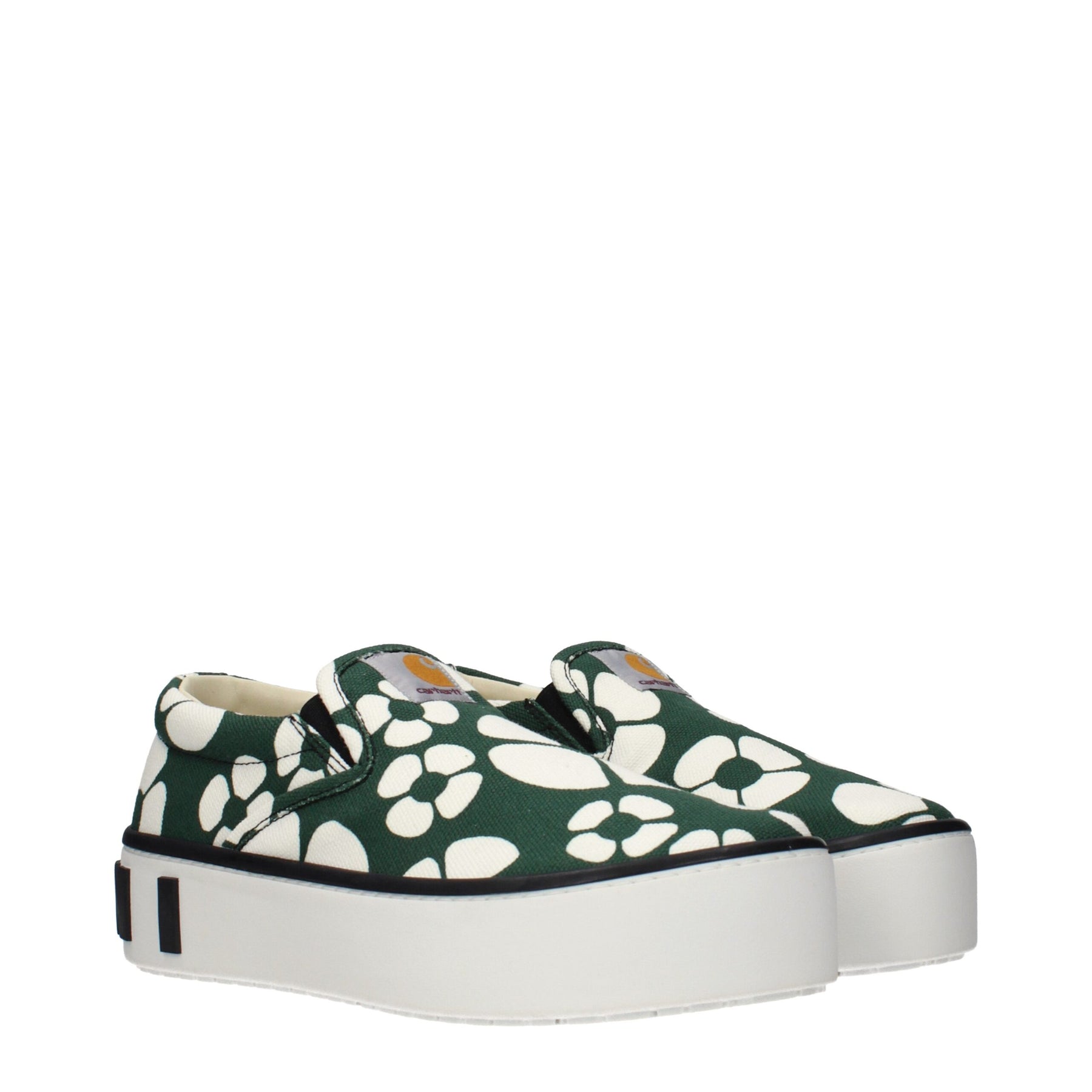 Marni Green Fabric Slip-On Loafers | Regal Royce