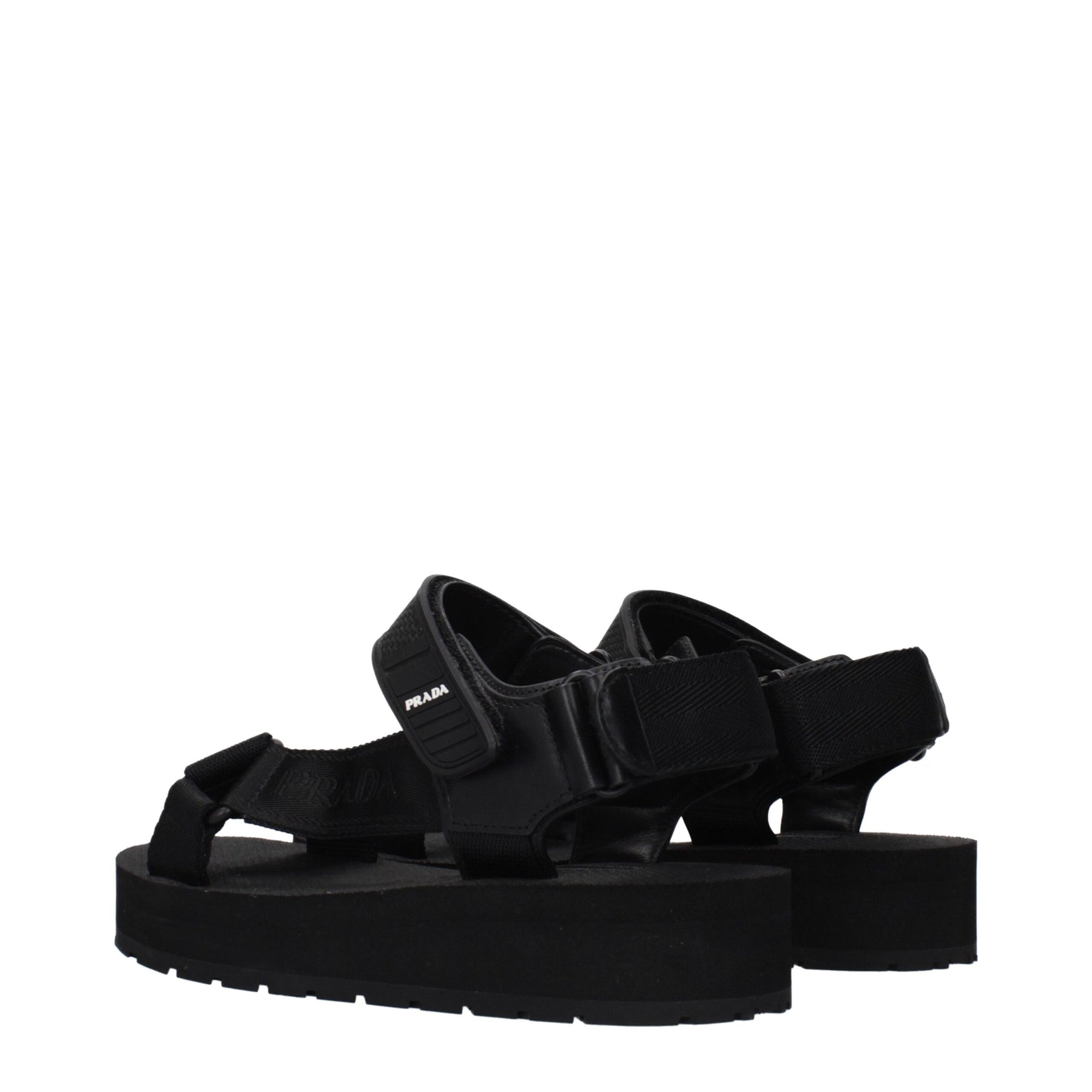 Prada Black Fabric Sandals | Regal Royce