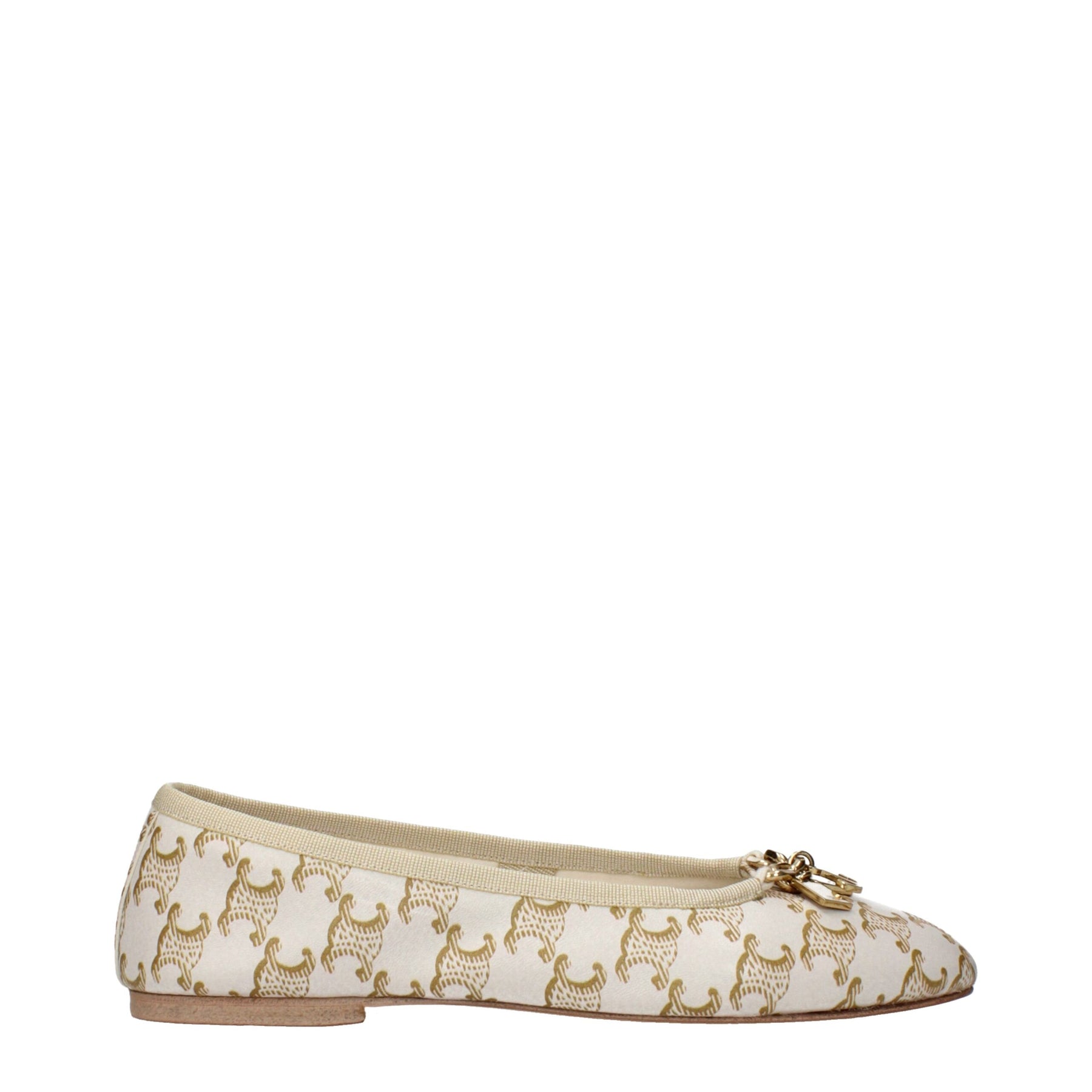Celine White Leather Ballet Flats | Regal Royce