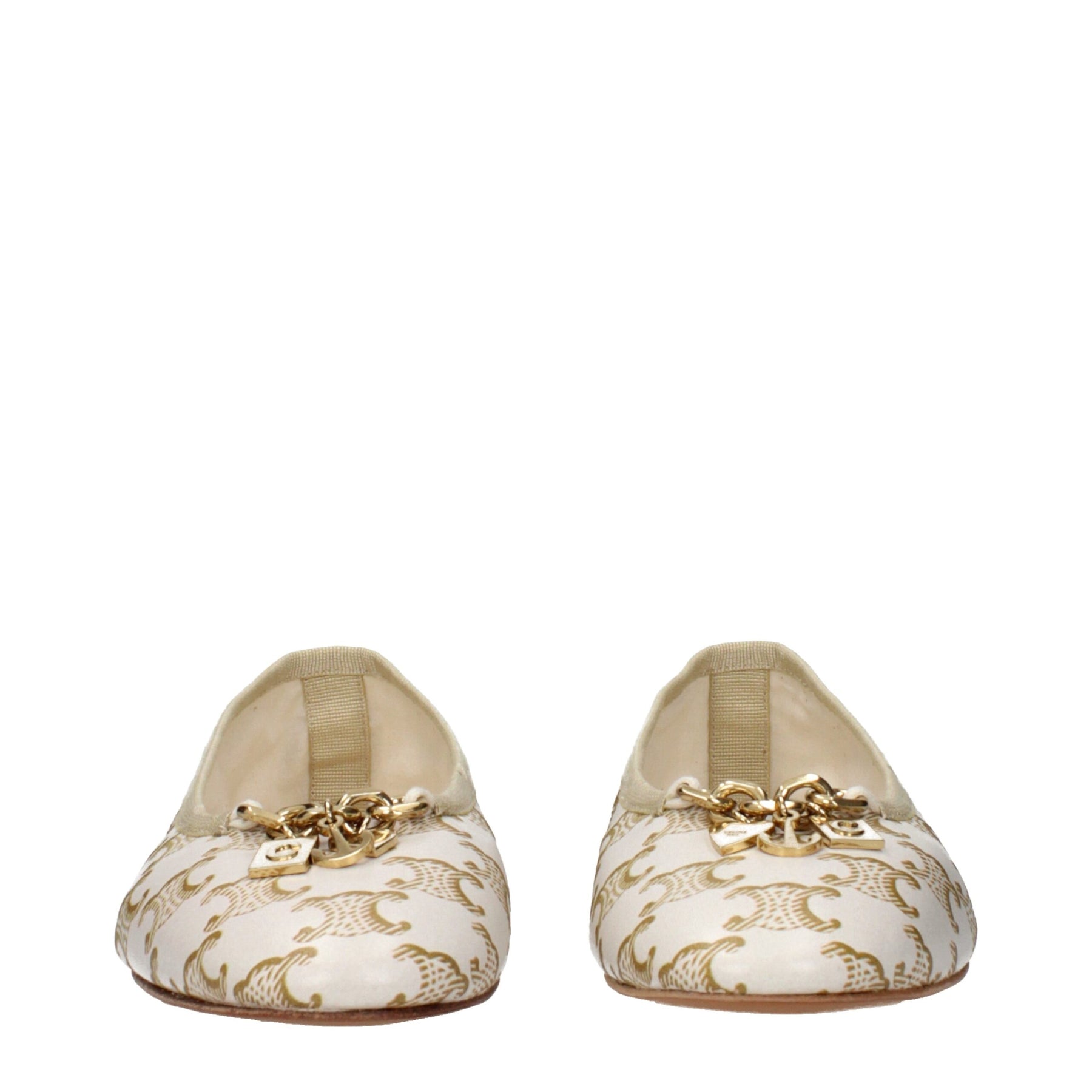Celine White Leather Ballet Flats | Regal Royce