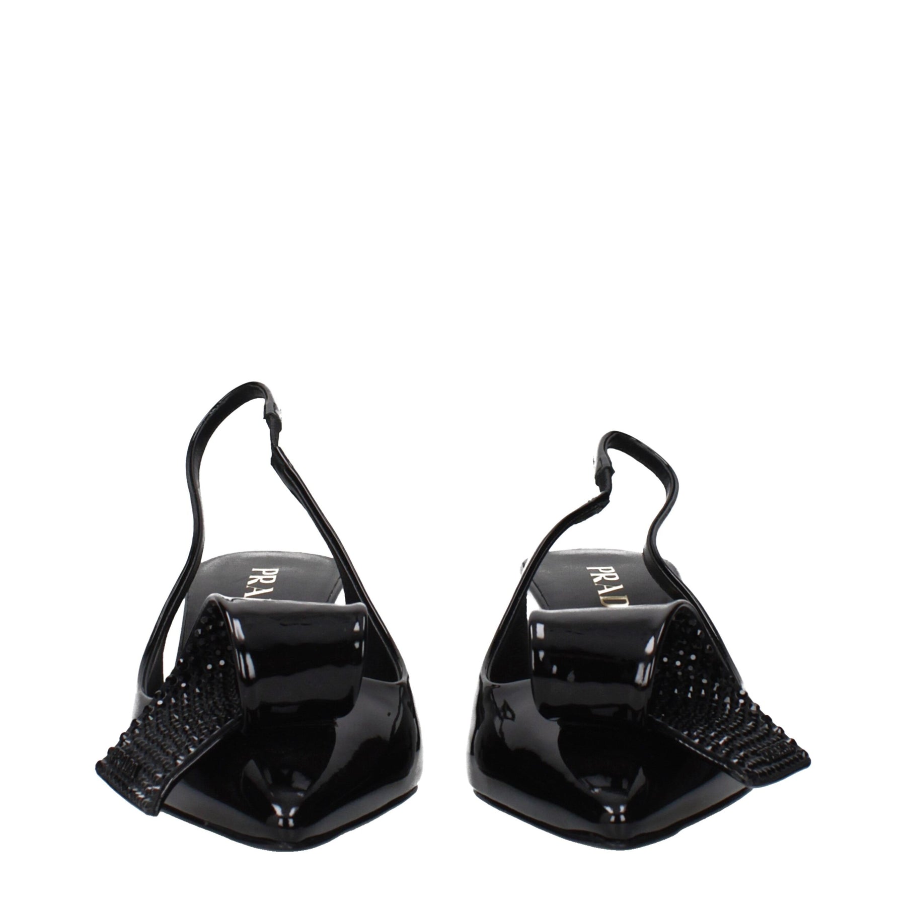 Prada Black Leather Stiletto Heel Sandals | Regal Royce