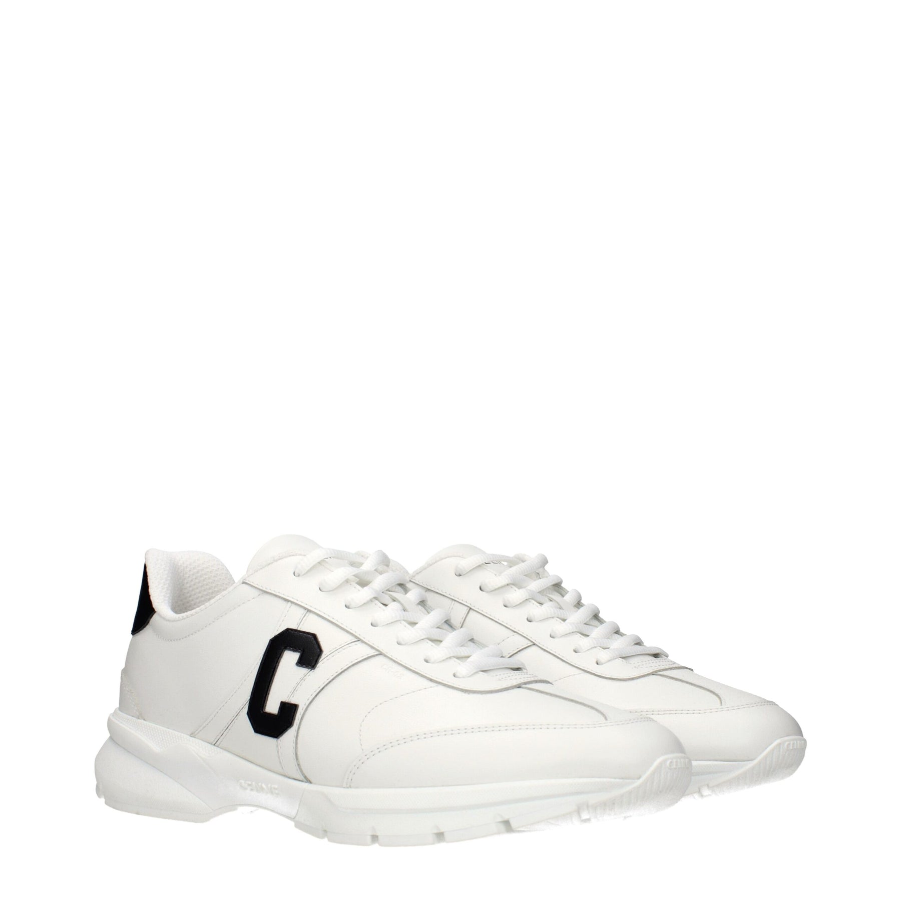 Celine White Leather Athletic Sneakers | Regal Royce