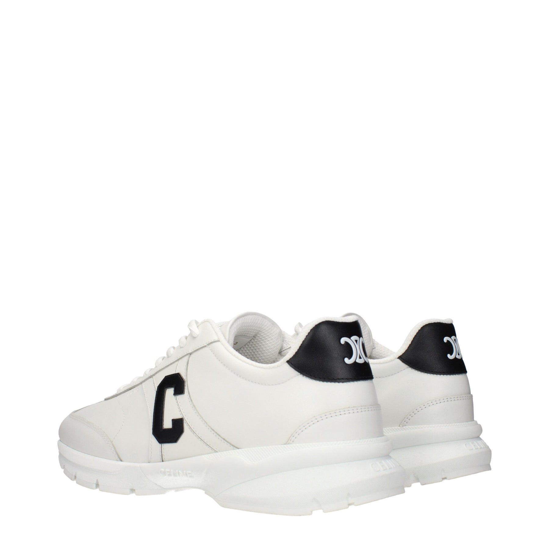 Celine White Leather Athletic Sneakers | Regal Royce