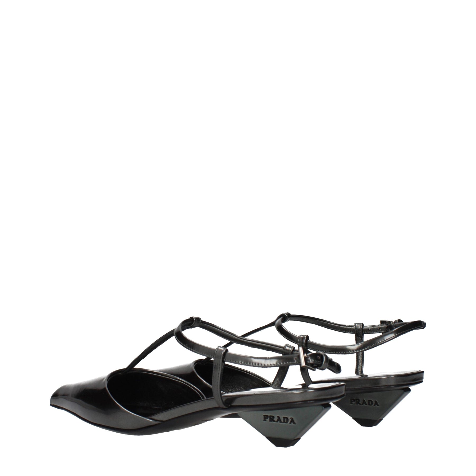 Prada Gray Leather Sandals | Regal Royce