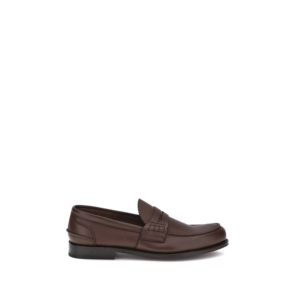 Church's Brown Calf Leather Bos Taurus Slip-On Loafers | Regal Royce