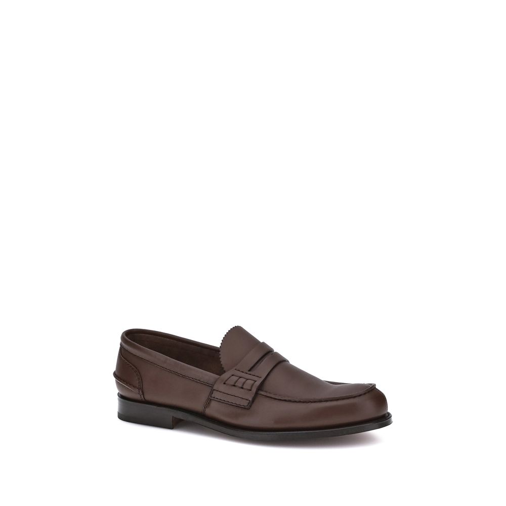 Church's Brown Calf Leather Bos Taurus Slip-On Loafers | Regal Royce