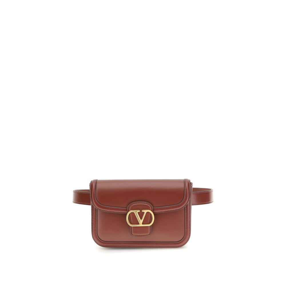 Valentino Garavani Bordeaux Calf Leather Bos Taurus Shoulder Bag | Regal Royce
