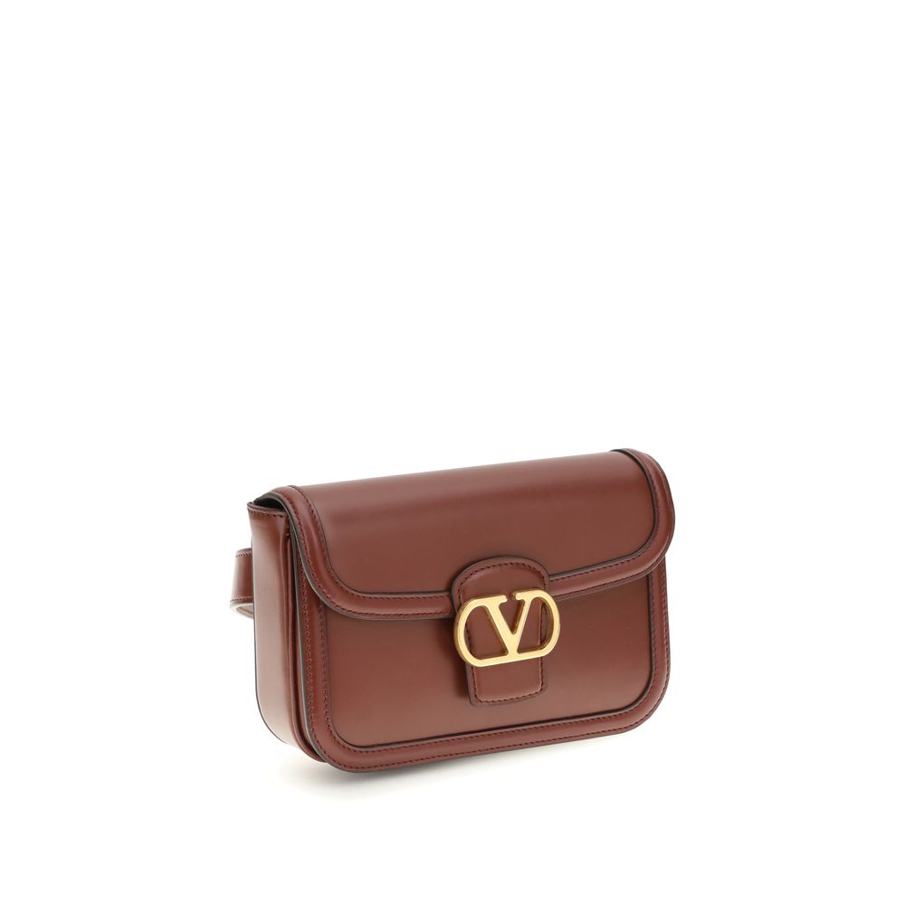 Valentino Garavani Bordeaux Calf Leather Bos Taurus Shoulder Bag | Regal Royce