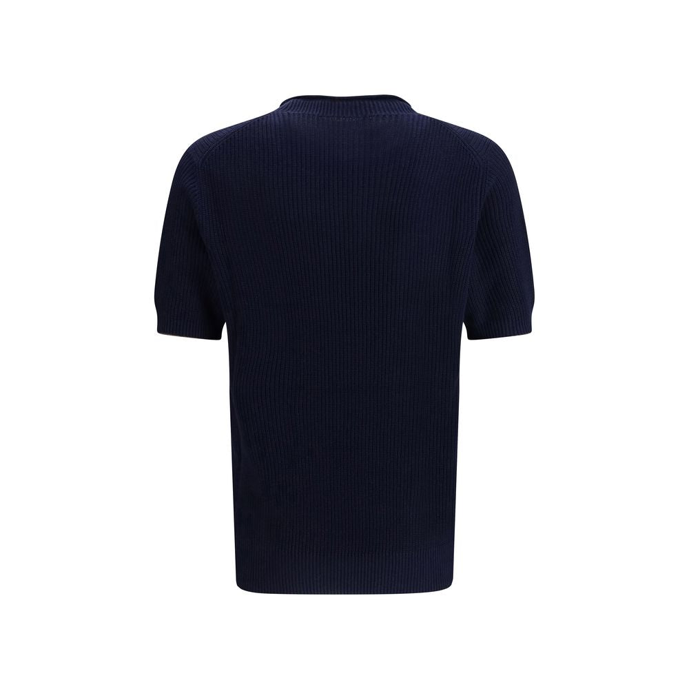 Brunello Cucinelli Blue Linen T-Shirt | Regal Royce