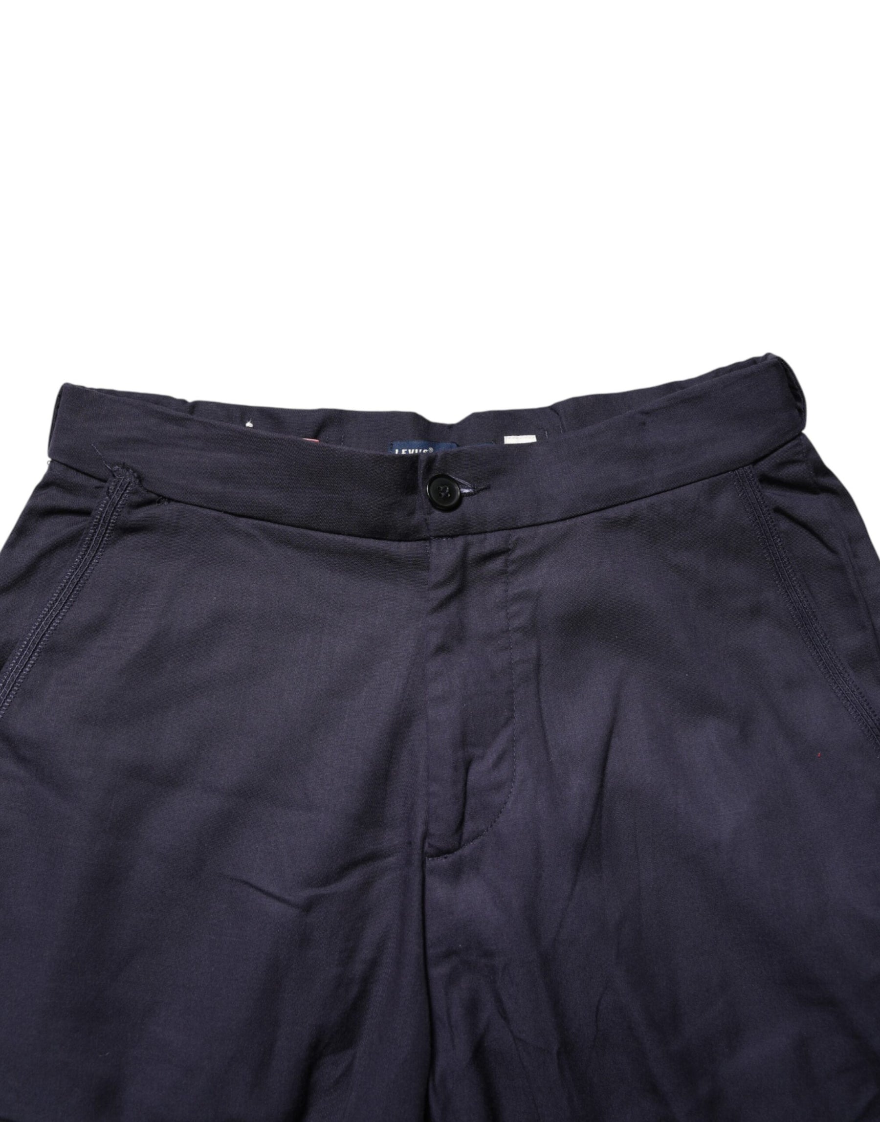Levi's Navy Blue Straight High Waist Chino Casual Trouser Pants | Regal Royce