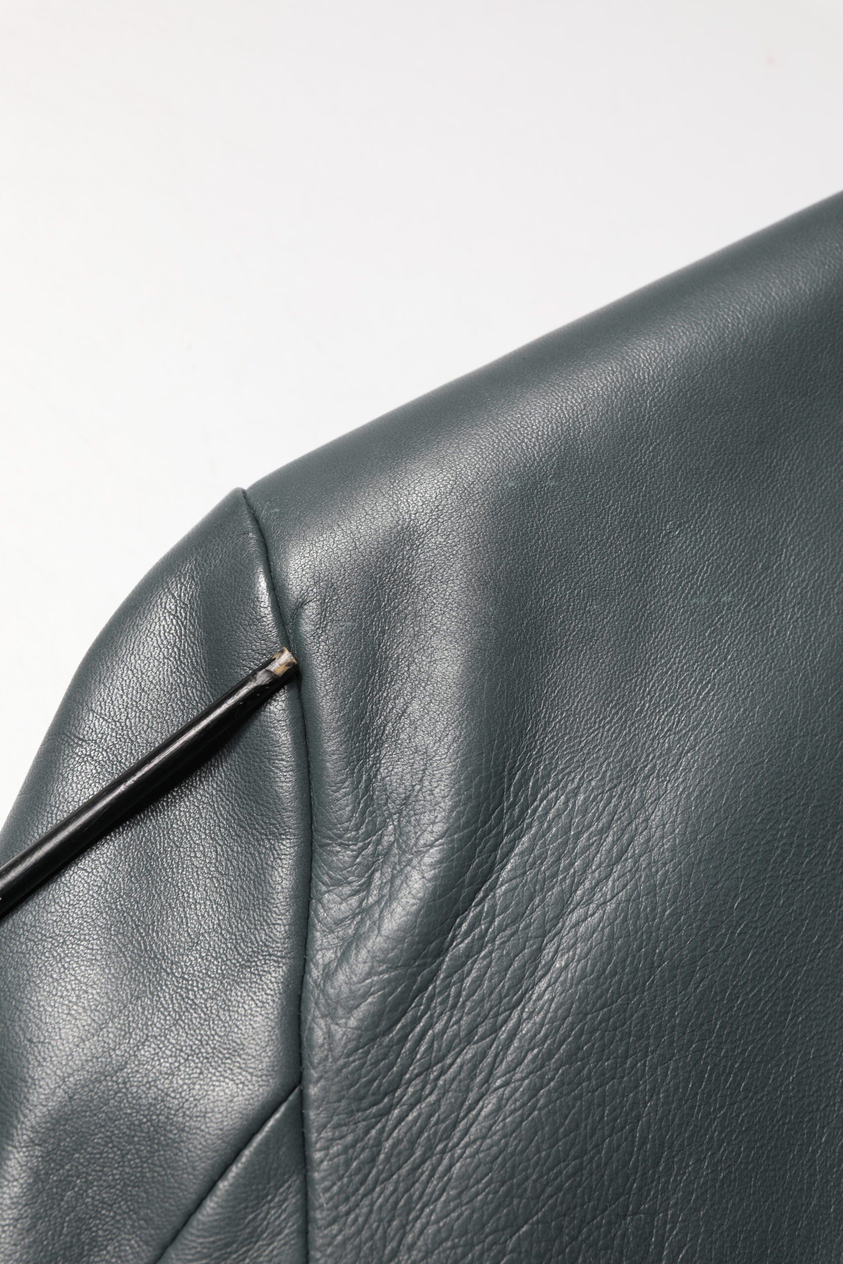 Dolce & Gabbana Black Leather Double Breasted 2Button Blazer | Regal Royce