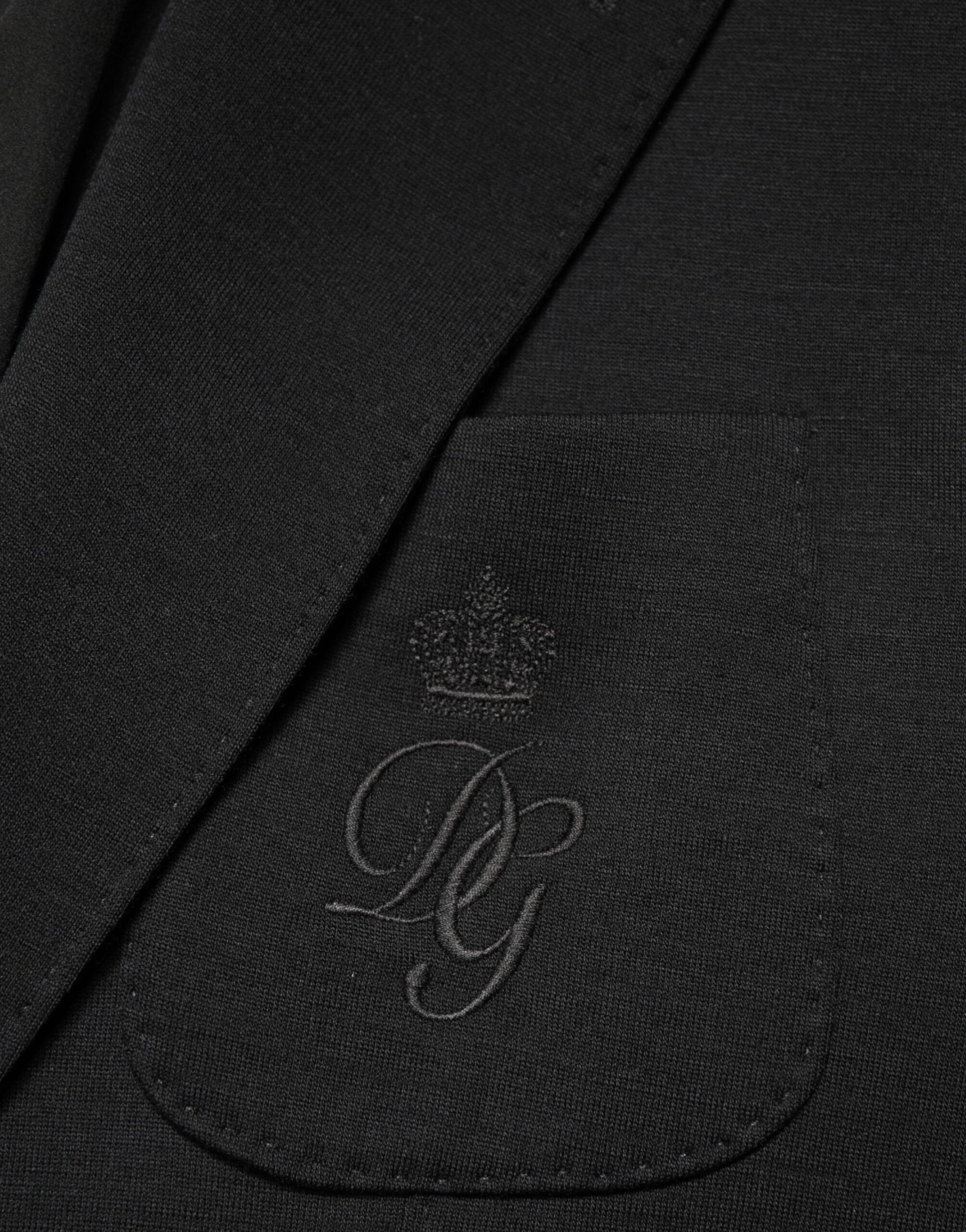 Dolce & Gabbana Black Wool Single Breasted 2 Button Blazer | Regal Royce