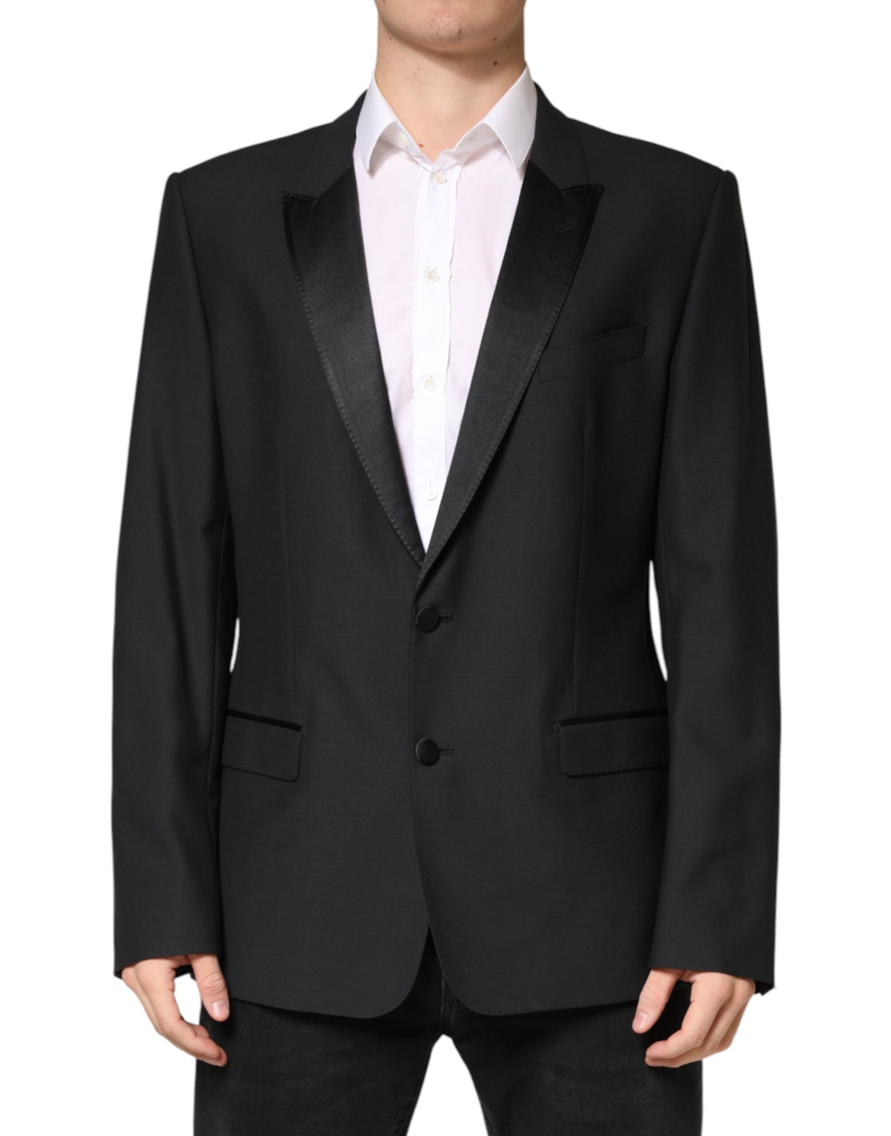 Dolce & Gabbana Black MARTINI Single Breasted Jacket Blazer | Regal Royce