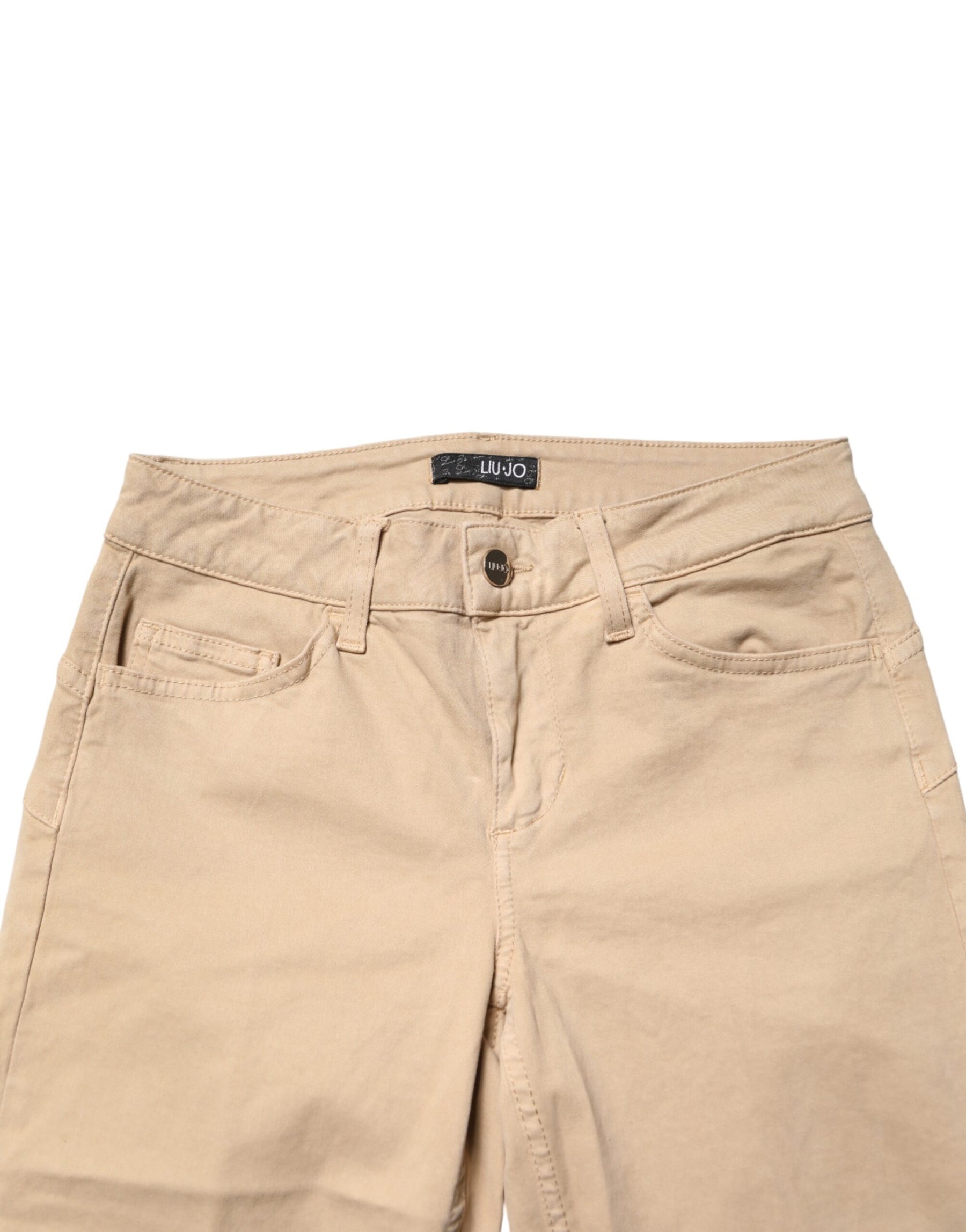 Liu Jo Beige Skinny Low Waist Denim Casual Trouser Jeans | Regal Royce