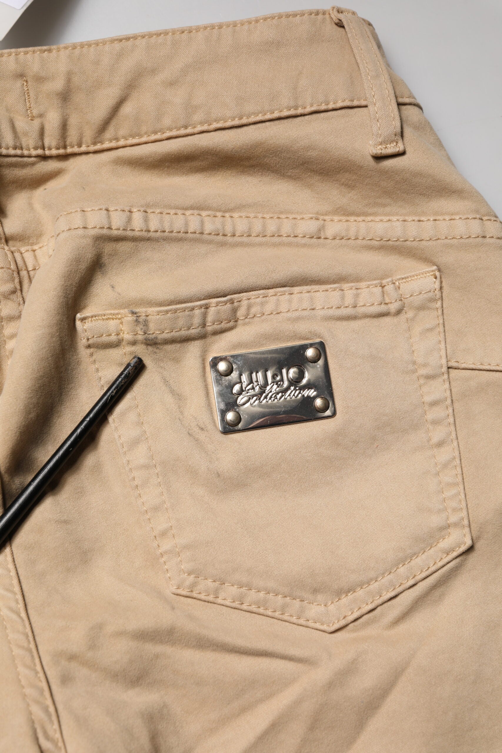 Liu Jo Beige Skinny Low Waist Denim Casual Trouser Jeans | Regal Royce