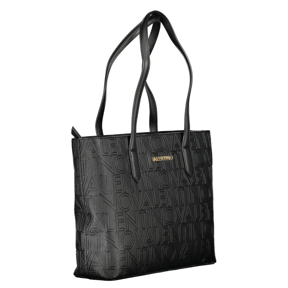 Mario Valentino Nero Poliuretano Women Shoulder Bag | Regal Royce