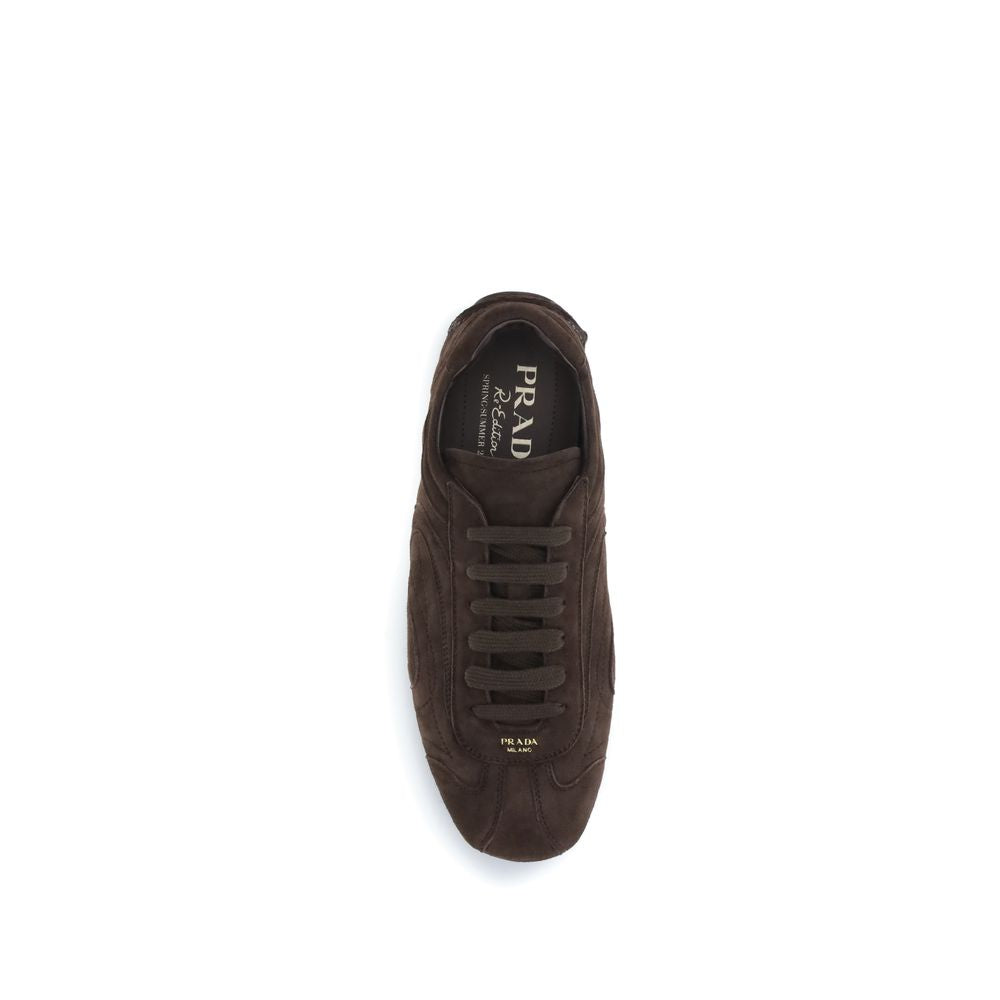Prada Brown Calf Leather Bos Taurus Sneakers | Regal Royce