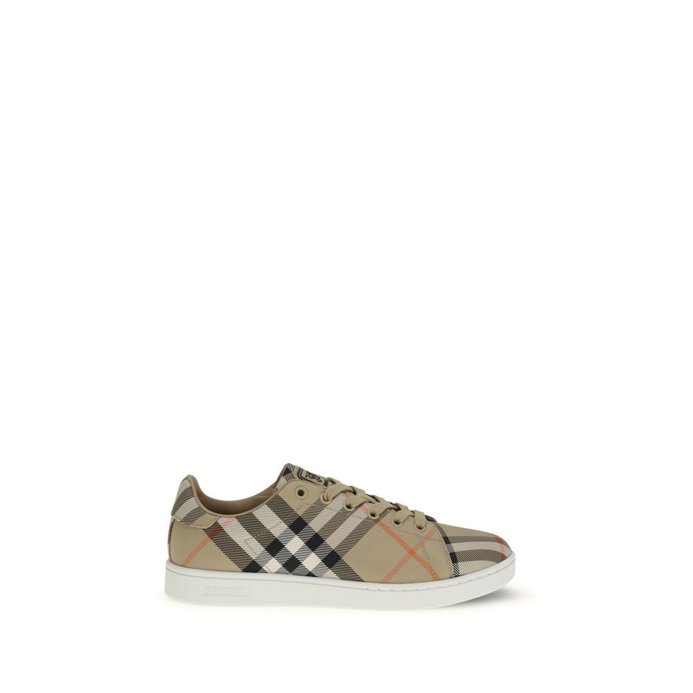 Burberry Beige Cotton Low Top Sneakers | Regal Royce