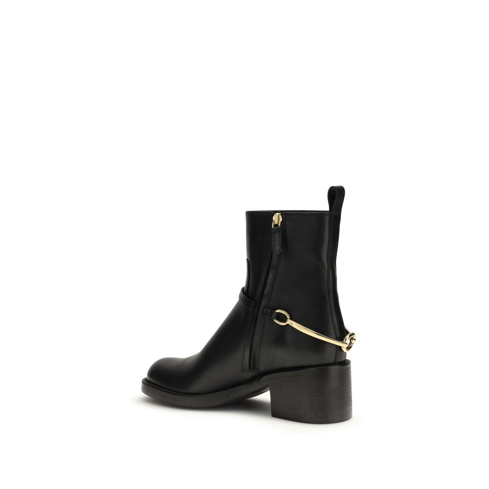Chloé Black Lamb Ovis Aries Aries Ankle Boots | Regal Royce