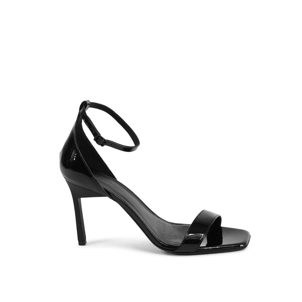 Calvin Klein Black Leather Stiletto Heel Sandals | Regal Royce