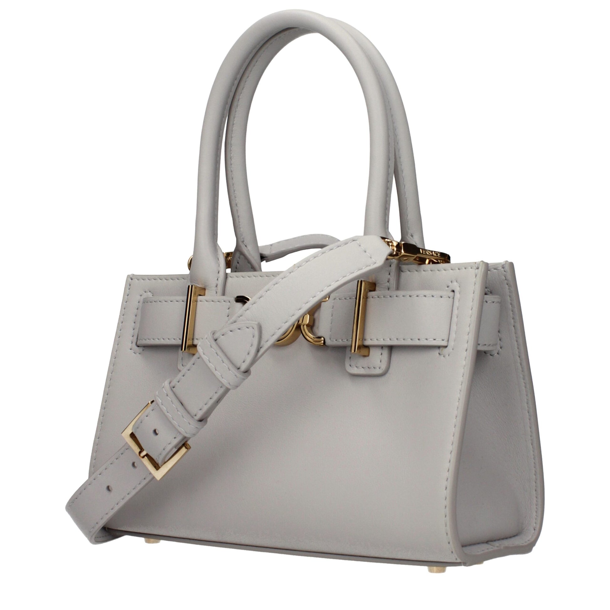 Versace Gray Leather Handbag | Regal Royce
