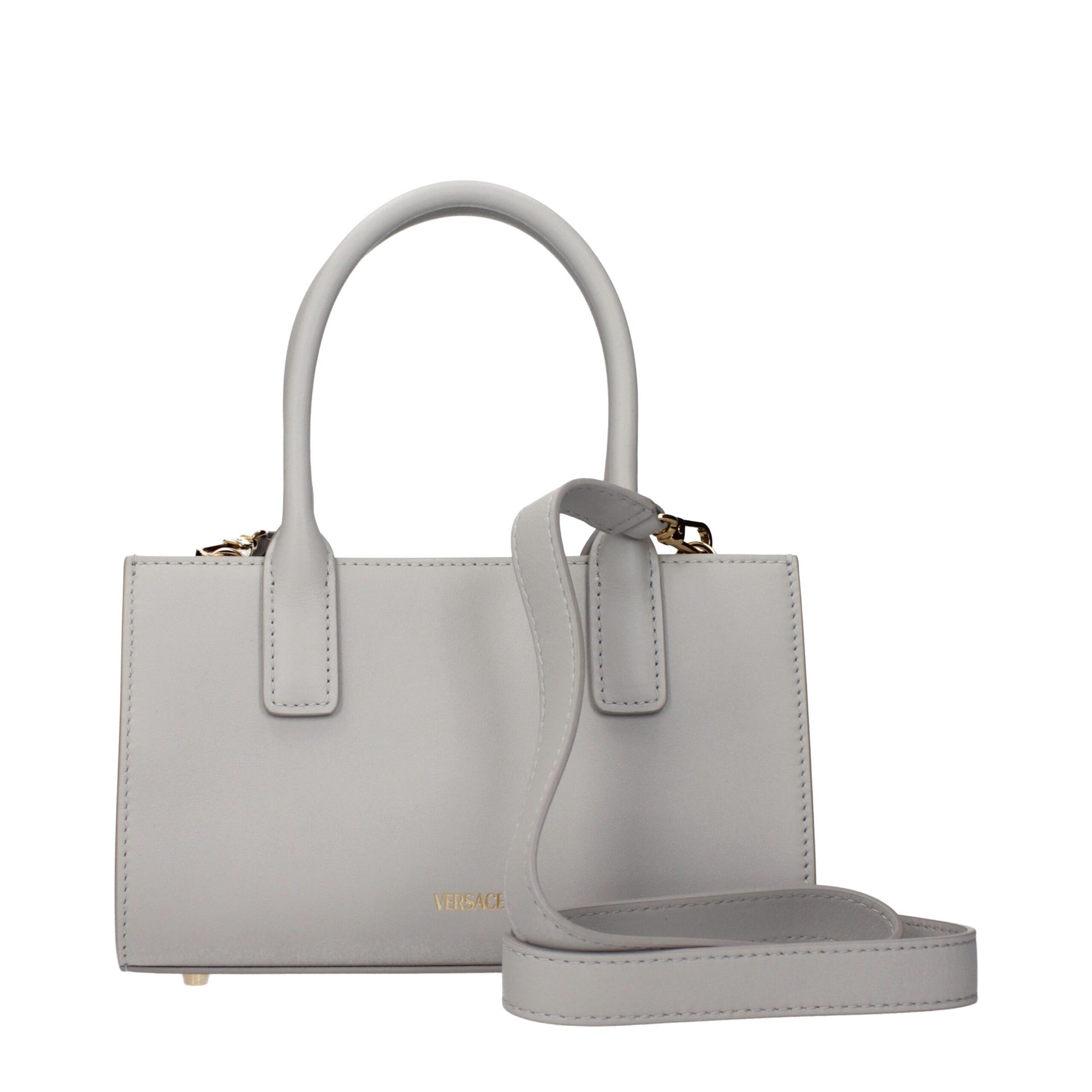 Versace Gray Leather Handbag | Regal Royce