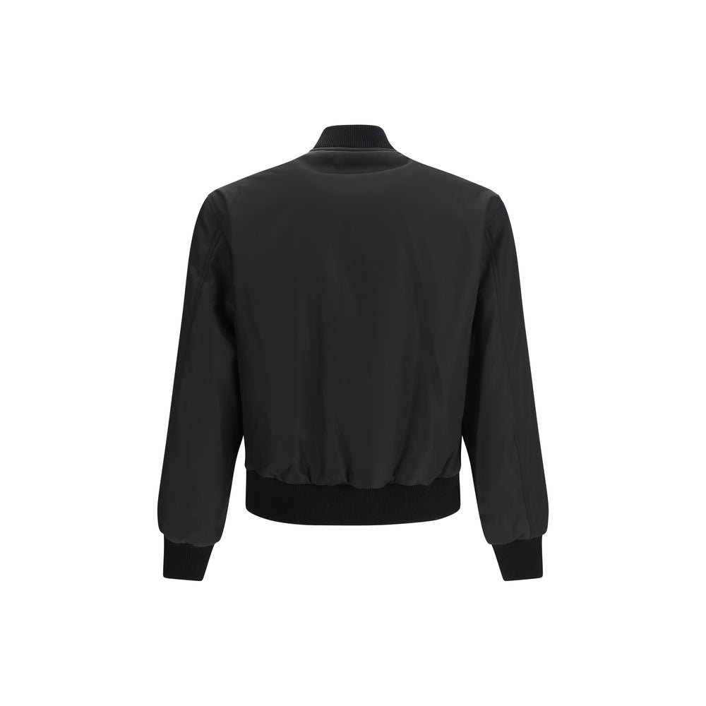 Versace Black Polyamide Bomber | Regal Royce