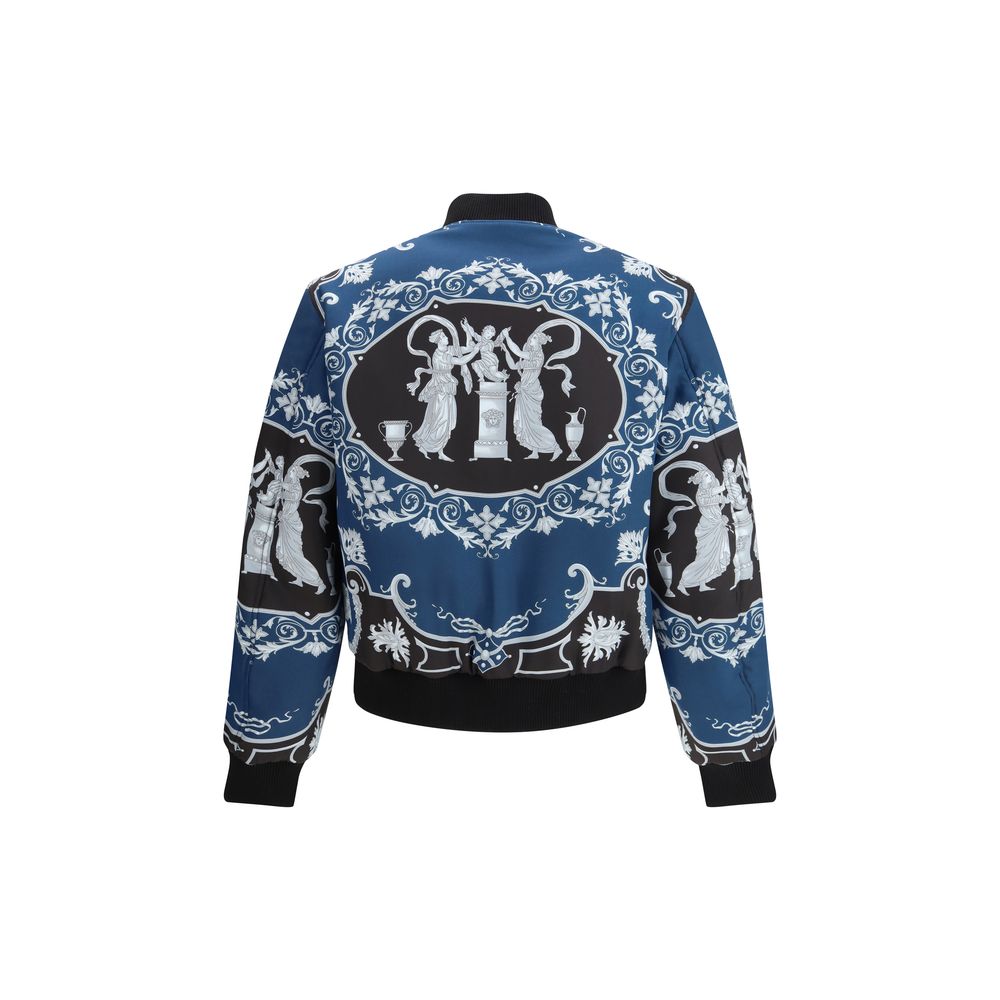 Versace Black Polyamide Bomber | Regal Royce