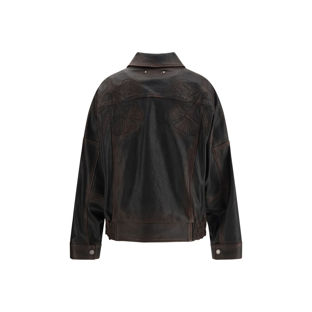 Golden Goose Brown Viscose Bomber | Regal Royce