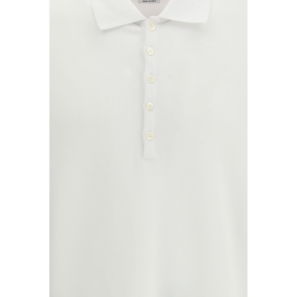 Thom Browne White Cotton Polo Shirt | Regal Royce