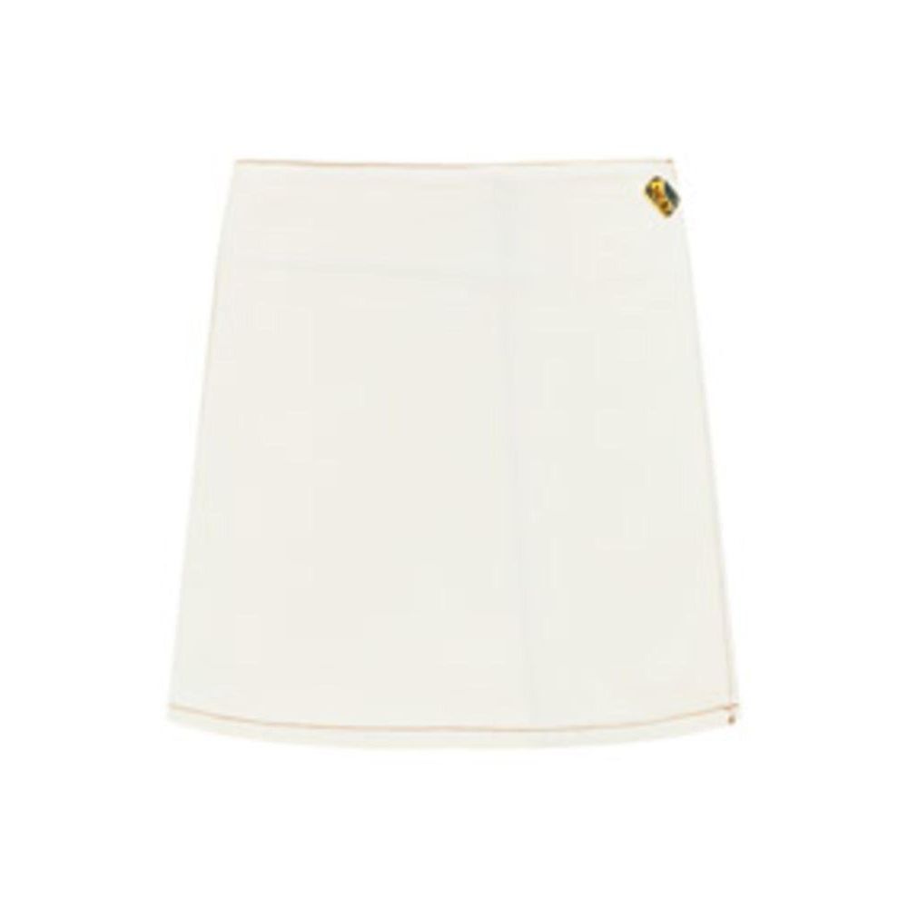 Ganni White Cotton Mini Skirt | Regal Royce