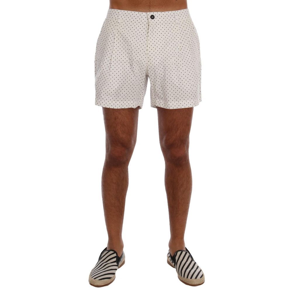 Dolce & Gabbana White Polyester Short And Mini Shorts | Regal Royce