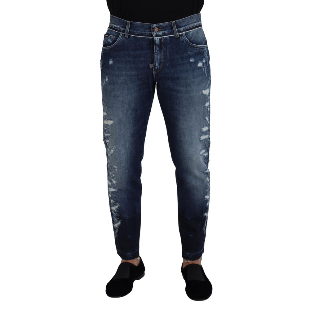 Dolce & Gabbana Blue Cotton Jeans Denim | Regal Royce