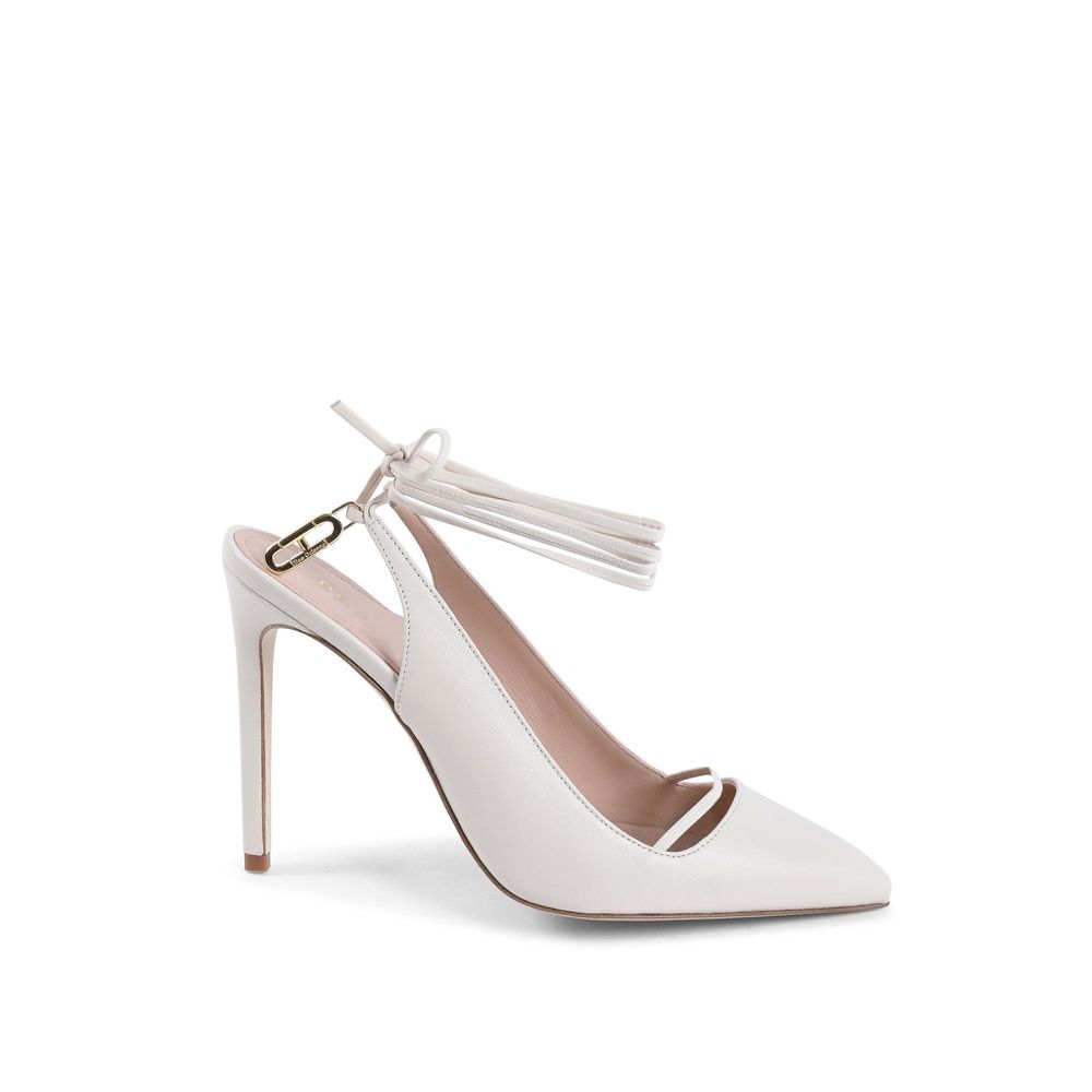 Dee Ocleppo White Leather High Heel Pumps | Regal Royce