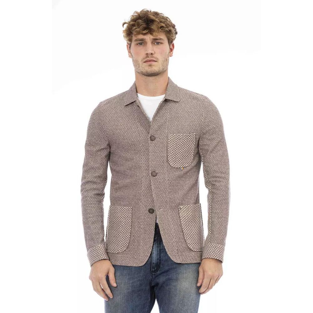 Distretto12 Beige Cotton Blazer | Regal Royce