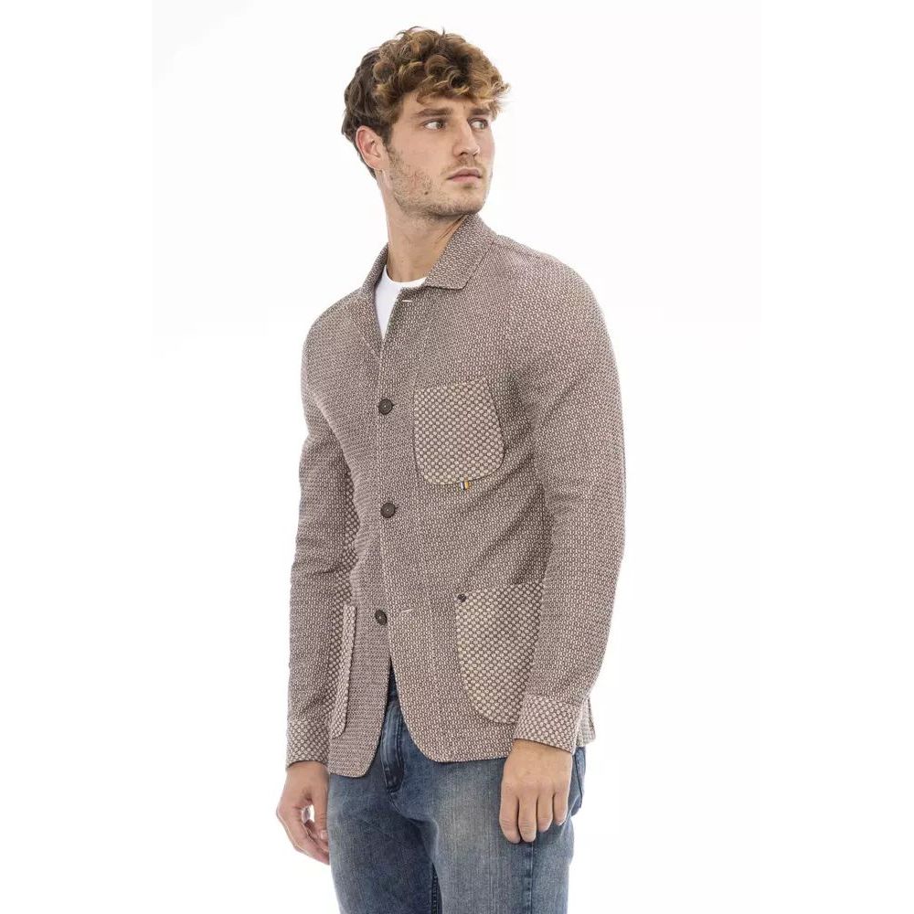 Distretto12 Beige Cotton Blazer | Regal Royce
